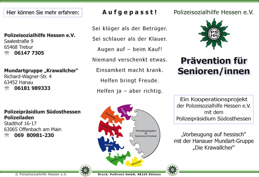 Präventionsbroschüre zum Herunterladen